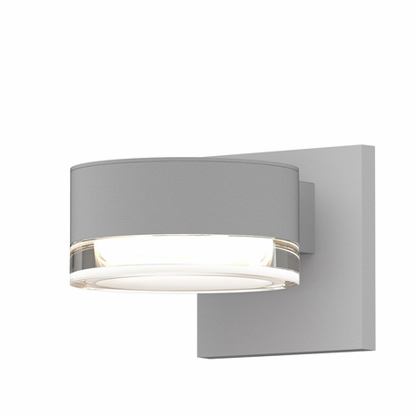 7302.PL.FH.98-WL Sonneman REALS Inside-Out Up/Down LED Sconce with Textured White Finish