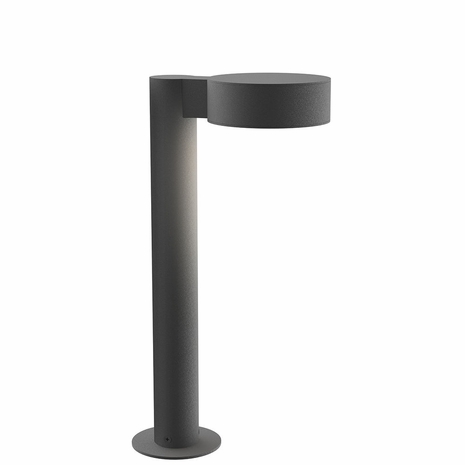 7303.PC.PL.74-WL Sonneman REALS Inside-Out 16" LED Path Light Bollard with Textured Gray Finish