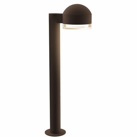 7304.DC.FH.72-WL Sonneman REALS Inside-Out 22" LED Path Light Bollard with Textured Bronze Finish