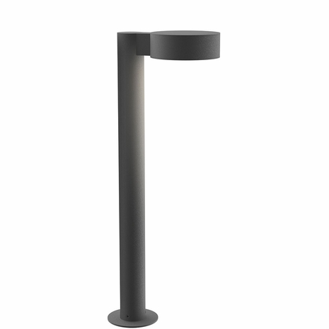 7304.PC.PL.74-WL Sonneman REALS Inside-Out 22" LED Path Light Bollard with Textured Gray Finish