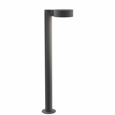 7305.PC.PL.74-WL Sonneman REALS Inside-Out 28" LED Path Light Bollard with Textured Gray Finish