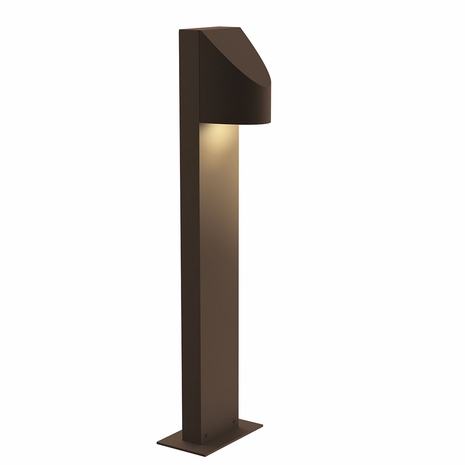 7312.72-WL Sonneman Shear Inside-Out 22" LED Path Light Bollard with Textured Bronze Finish