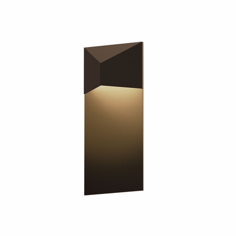 7330.72-WL Sonneman Triform Inside-Out Panel LED Sconce with Textured Bronze Finish