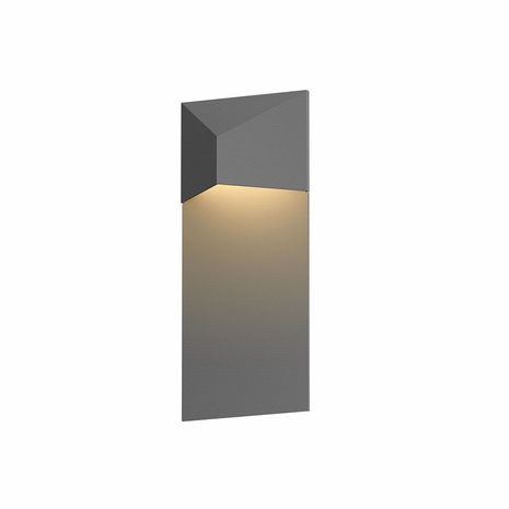 7330.74-WL Sonneman Triform Inside-Out Panel LED Sconce with Textured Gray Finish