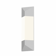 7332.98-WL Sonneman Triform Inside-Out 18" LED Sconce with Textured White Finish