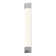 7334.98-WL Sonneman Triform Inside-Out 36" LED Sconce with Textured White Finish