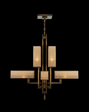 734240ST Fine Art Lamps Perspectives 49 inch 8 Light Chandelier