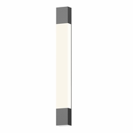 7354.74-WL Sonneman Box Column Inside-Out 32" LED Sconce with Textured Gray Finish