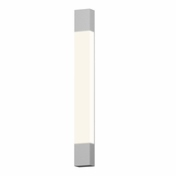 7354.98-WL Sonneman Box Column Inside-Out 32" LED Sconce with Textured White Finish