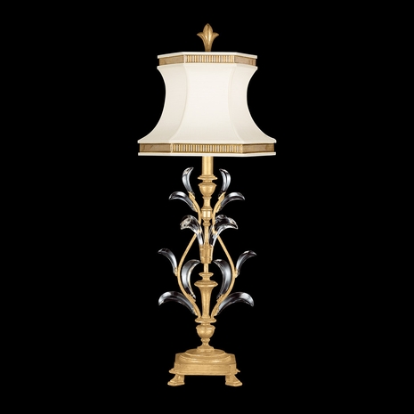737810-3 Fine Art Lighting Beveled Arcs 41"H Table Lamp with Gold Leaf Finish