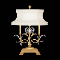 737910-3 Fine Art Lighting Beveled Arcs 34"H Table Lamp with Gold Leaf Finish