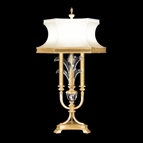 738210-3 Fine Art Lighting Beveled Arcs 37"H Table Lamp with Gold Leaf Finish