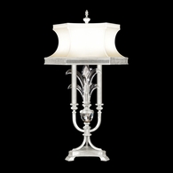 738210-4 Fine Art Lighting Beveled Arcs 37"H Table Lamp with Silver Leaf Finish