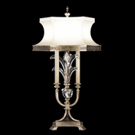 738210 Fine Art Lighting Beveled Arcs 37"H Table Lamp with Silver Finish