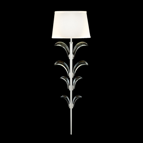 738450-4 Fine Art Lighting Beveled Arcs 28"H Sconce with Silver Leaf Finish