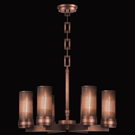 741040ST Fine Art Lamps Copper Veil Chandelier