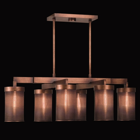 741240ST Fine Art Lamps Copper Veil Chandelier