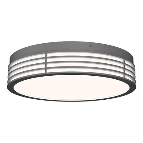 7422.74 Sonneman Marue Architectural 14" Round LED Surface Mount with Textured Gray Finish