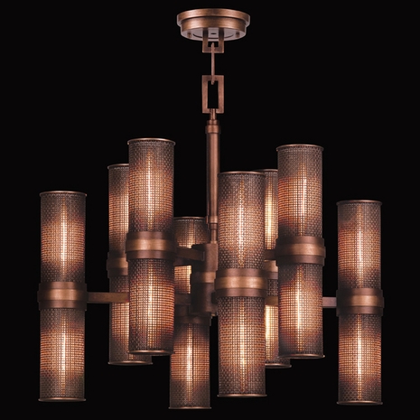 742440ST Fine Art Lamps Copper Veil Chandelier