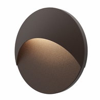 7460.72-WL Sonneman Ovos Inside-Out Round LED Sconce with Textured Bronze Finish