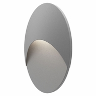7462.74-WL Sonneman Ovos Inside-Out Oval LED Sconce with Textured Gray Finish