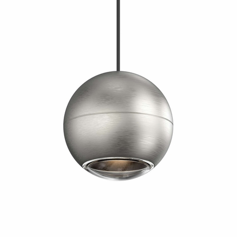 7505.77 Sonneman Hemisphere Pendant with Natural Anodized Finish