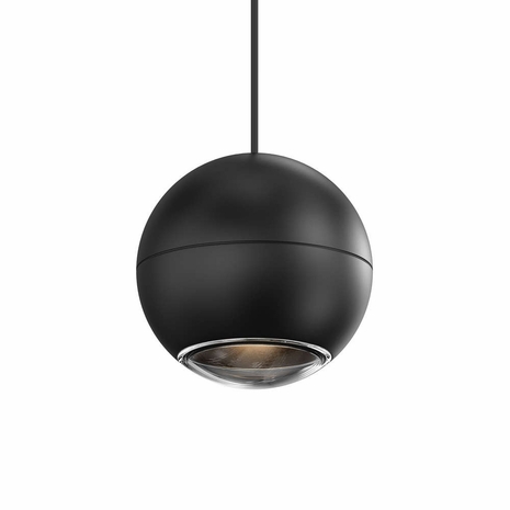 7505.97 Sonneman Hemisphere Pendant with Textured Black Finish