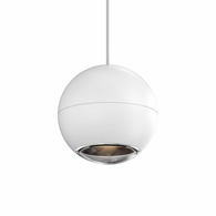 7505.98 Sonneman Hemisphere Pendant with Textured White Finish