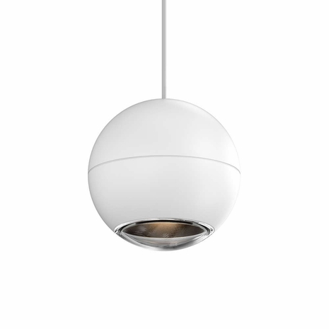 7505.98 Sonneman Hemisphere Pendant with Textured White Finish