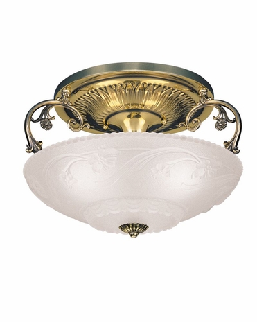 753 Hudson Valley Americana 3 Light Semi Flush