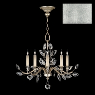 753040-4 Fine Art Lighting Crystal Laurel 32"W Round Chandelier with Silver Leaf Finish