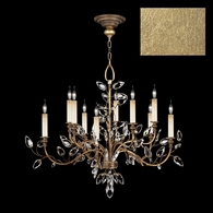 753140-3 Fine Art Lighting Crystal Laurel 43"W Round Chandelier with Gold Leaf Finish