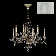 753140-4 Fine Art Lighting Crystal Laurel 43"W Round Chandelier with Silver Leaf Finish