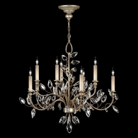 753140 Fine Art Lighting Crystal Laurel 43"W Round Chandelier with Silver Finish