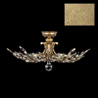 753440-3 Fine Art Lighting Crystal Laurel 28"W Round Semi-Flush Mount with Gold Leaf Finish