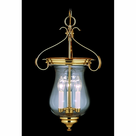 F-7573 Framburg 3-Light Mahogany Bronze Jamestown Foyer Chandelier