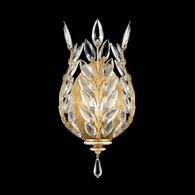 759550-3 Fine Art Lighting Crystal Laurel 17"H Sconce with Gold Leaf Finish