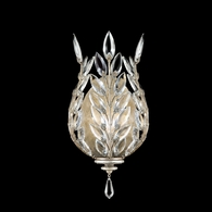 759550 Fine Art Lighting Crystal Laurel 17"H Sconce with Silver Finish