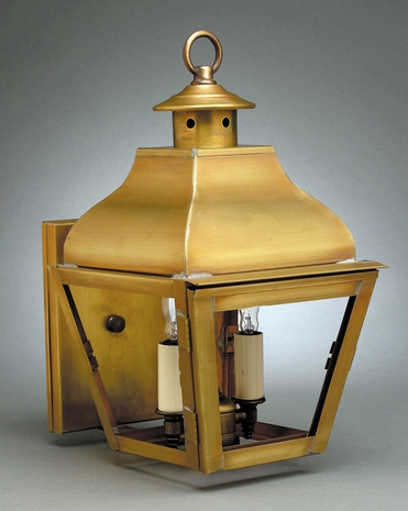 7611 Northeast Lantern Stanfield (1) Light Medium Base Wall Fixture With Multiple Glass & Finish Options
