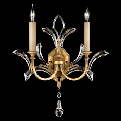 761350ST Fine Art Lighting Beveled Arcs 22"H Sconce with Gold Finish