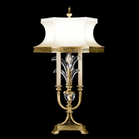 769410 Fine Art Lighting Beveled Arcs 37"H Table Lamp with Gold Finish