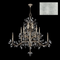 771240-4 Fine Art Lighting Crystal Laurel 75"W Round Chandelier with Silver Leaf Finish