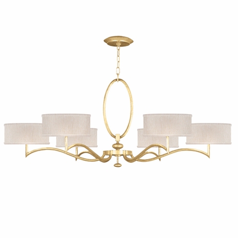 771740-SF33 Fine Art Lamps Allegretto 51"W Round Chandelier with Gold Finish
