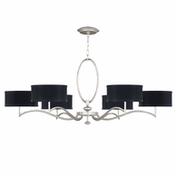 771740-SF42 Fine Art Lamps Allegretto 51"W Round Chandelier with Silver Finish