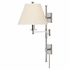 7731 Hudson Valley Claremont 1 Light Wall Sconce With Plug W/White Shade