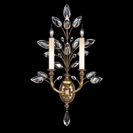 773150 Fine Art Lighting Crystal Laurel 28"H Sconce with Gold Finish