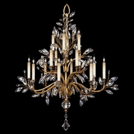773740 Fine Art Lighting Crystal Laurel 45"W Round Chandelier with Gold Finish