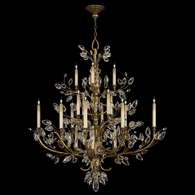 774440 Fine Art Lighting Crystal Laurel 57"W Round Chandelier with Gold Finish
