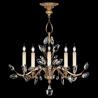775840 Fine Art Lighting Crystal Laurel 32"W Round Chandelier with Gold Finish