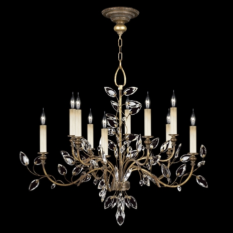 775940 Fine Art Lighting Crystal Laurel 43"W Round Chandelier with Gold Finish